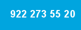 922 273 55 20 922 273 55 20